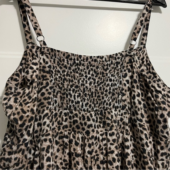 Torrid Woman’s Jumpsuit Size 3 Leopard Print Sleeveless Rayon - Picture 9 of 16
